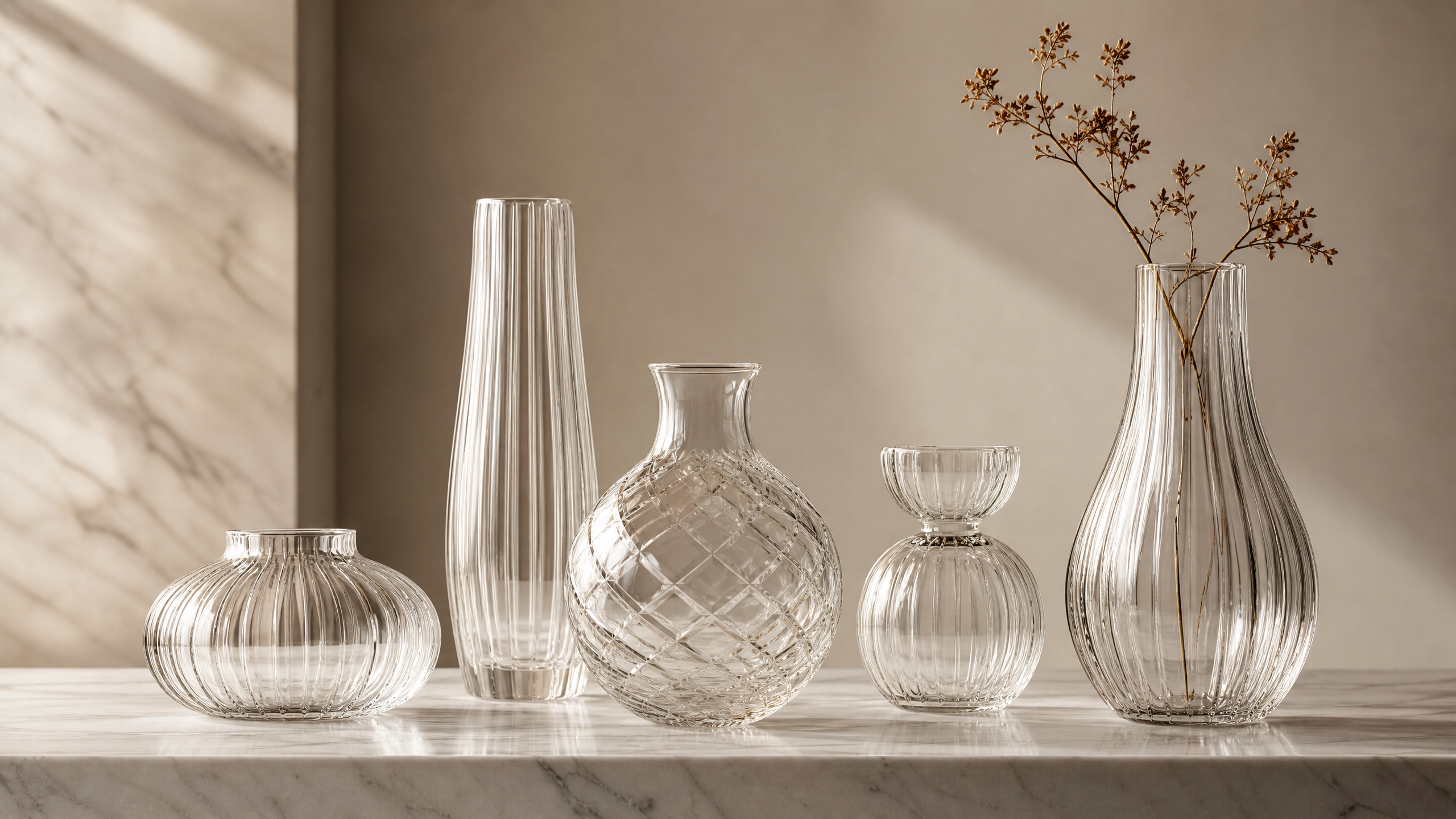 Elegant European Crystal Vase